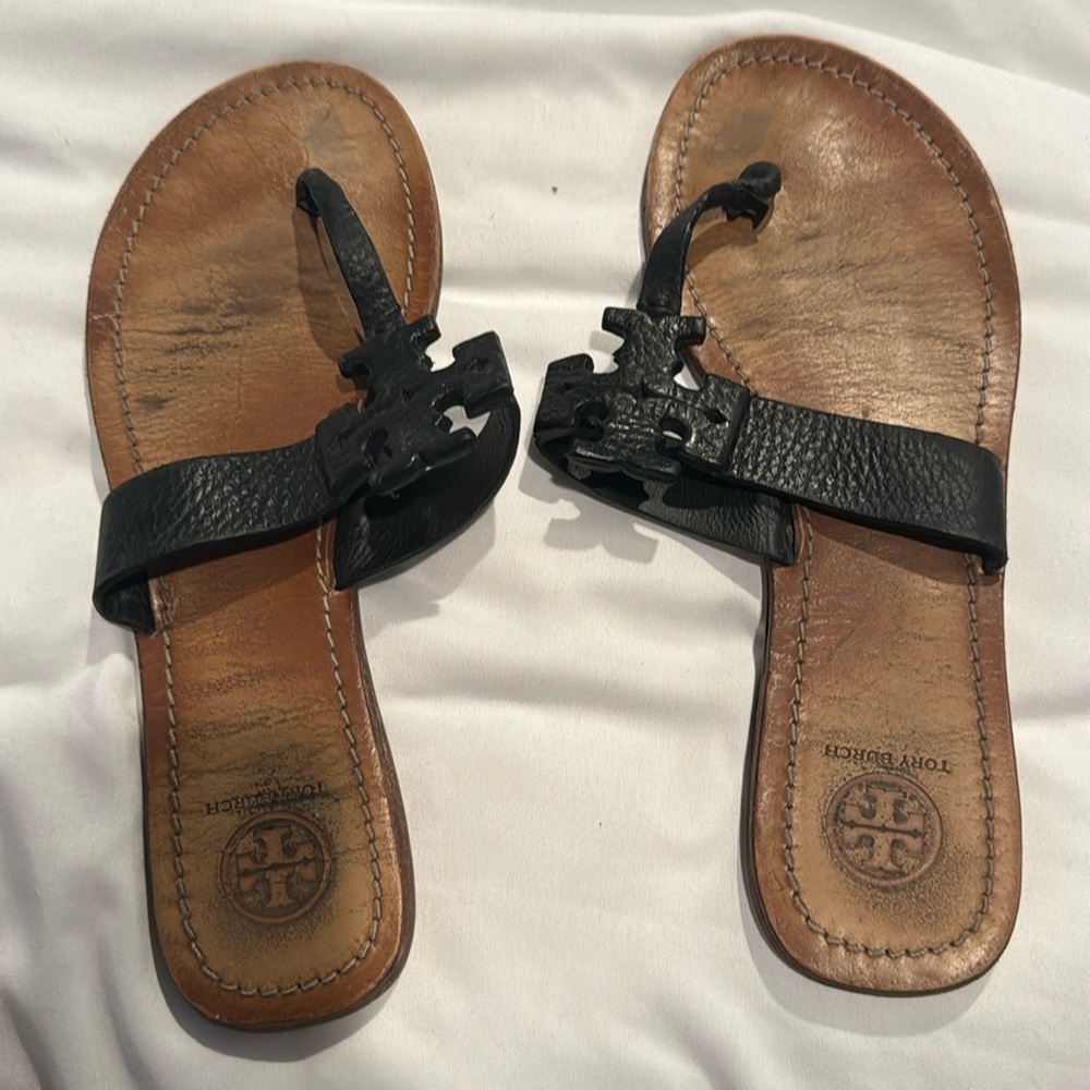 Tory Burch Black Flip Flops